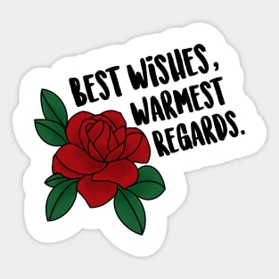 Schitts Creek Best Wishes Sticker